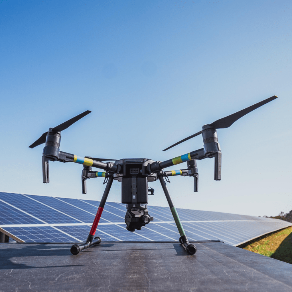 drone solar farm inspection