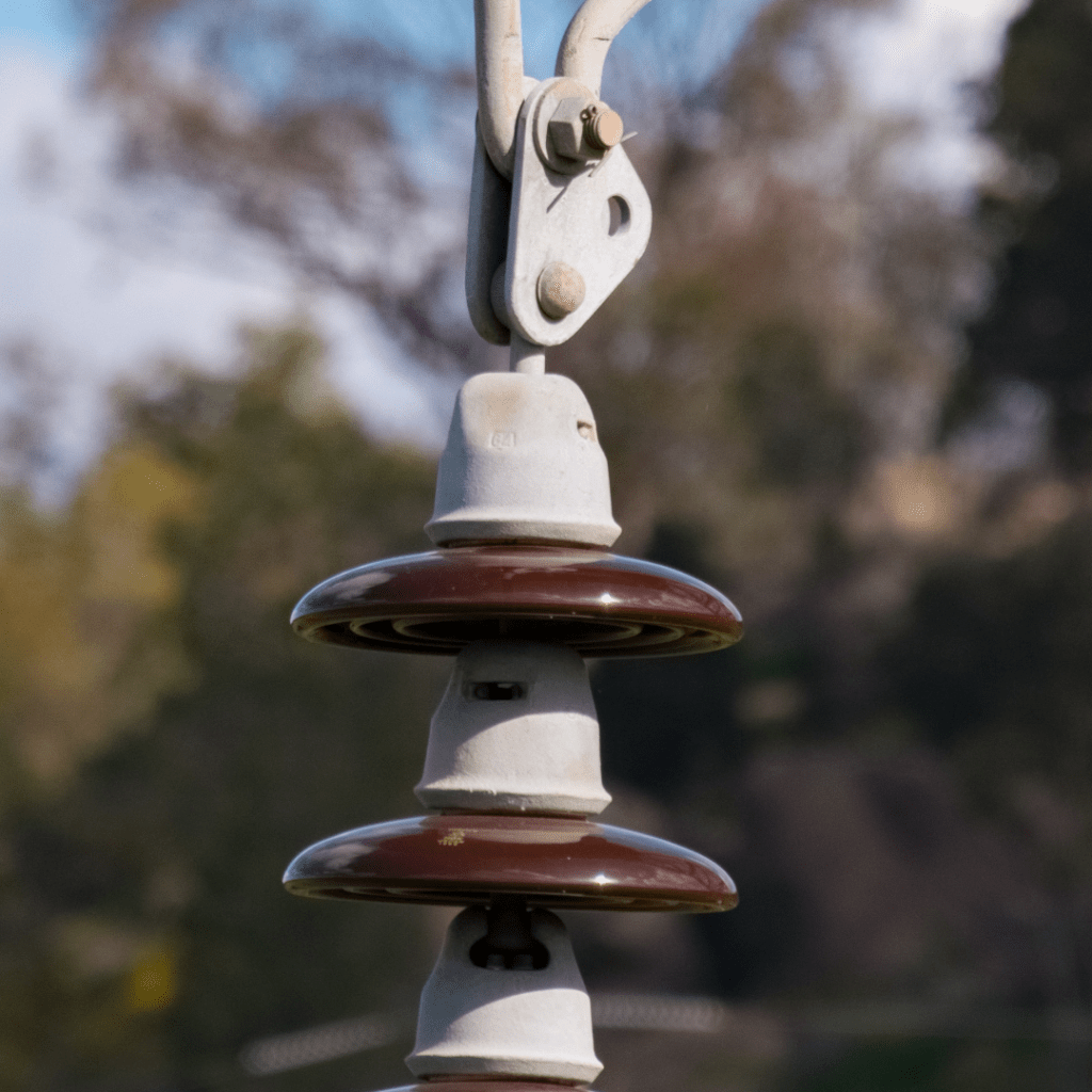 aerial powerline insulator inspection