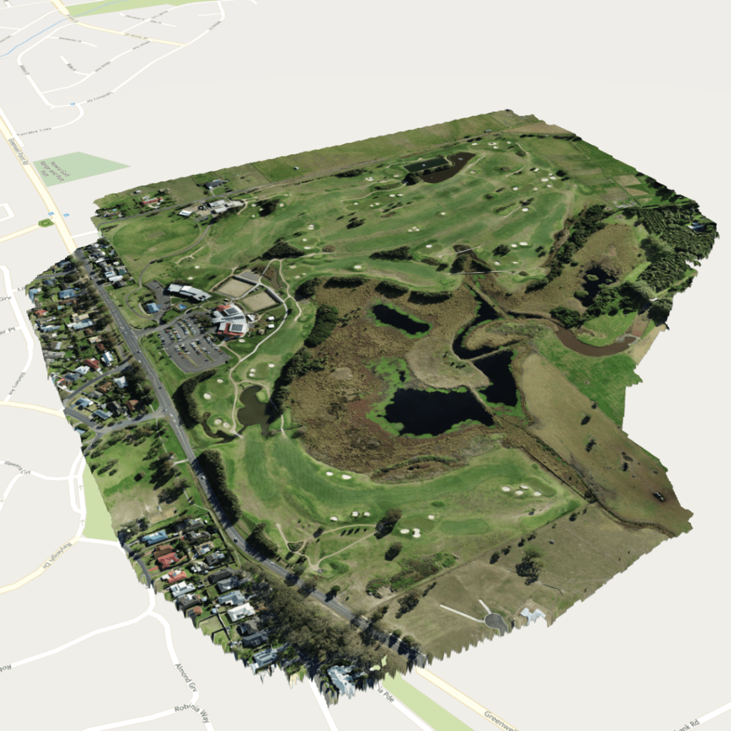 drone survey golf course