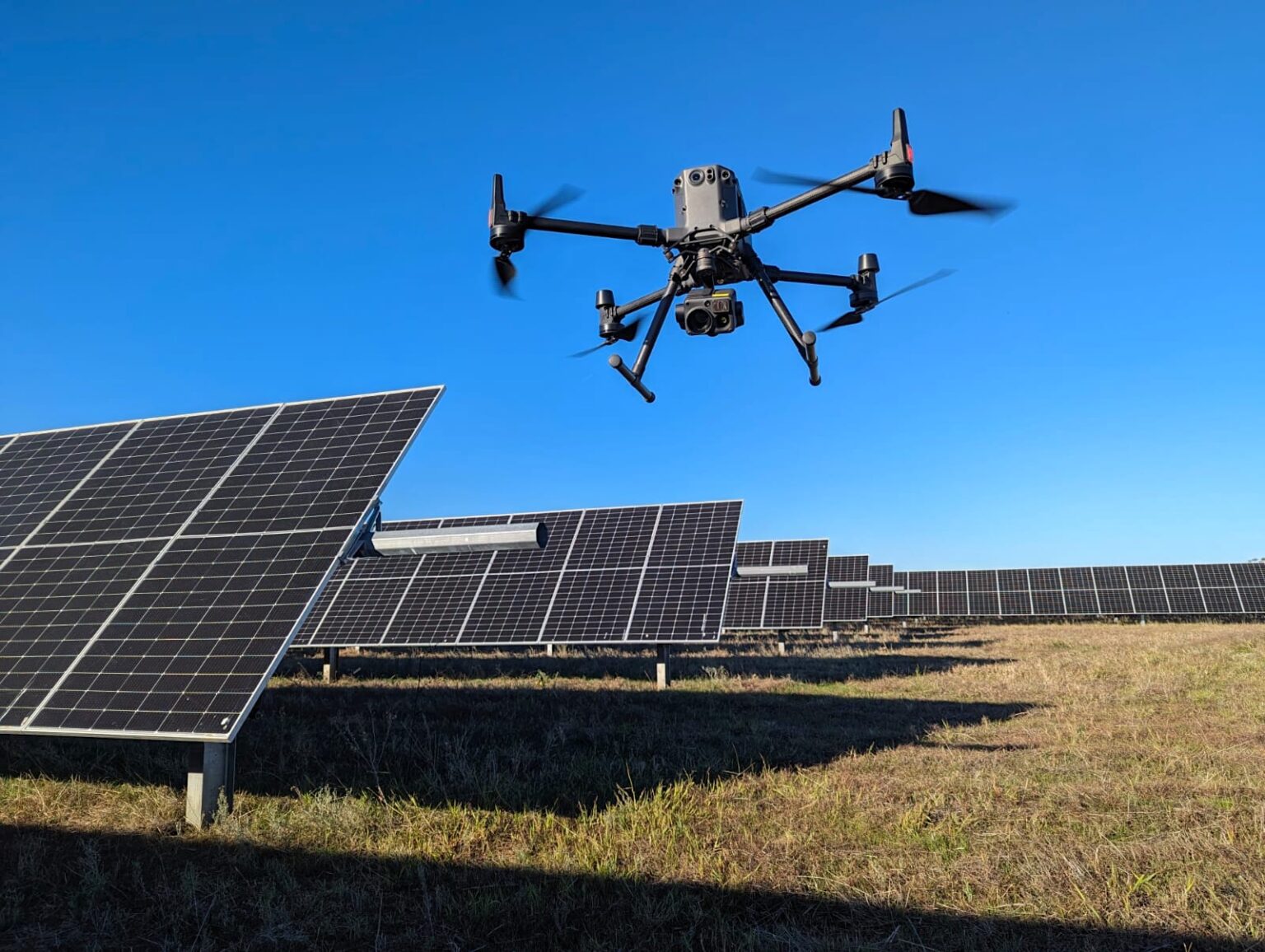 drone solar farm thermal inspection